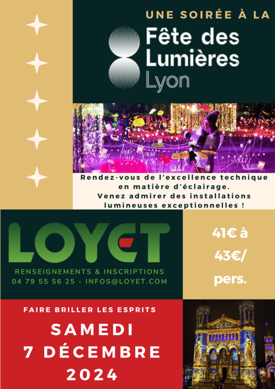 fête des lumières, Lyon, soiré,e autocar, sortie, excursion, illuminations